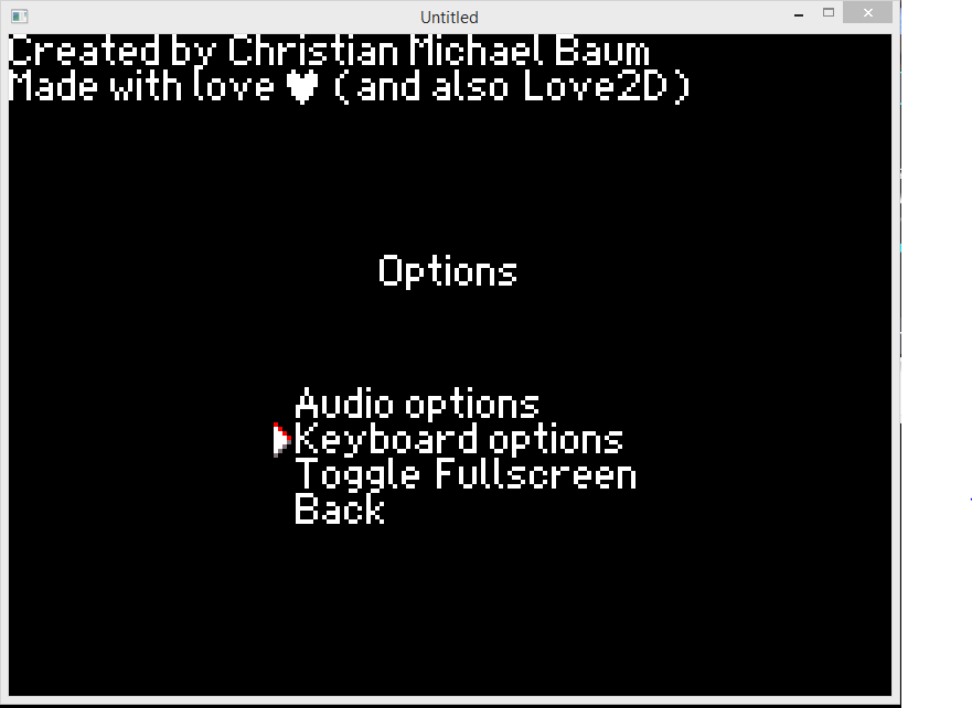 A screenshot of a video game options menu